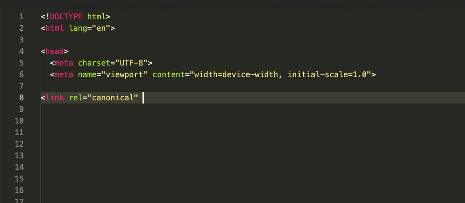 Code with the canonical link.