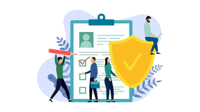 A graphic representing compliance.