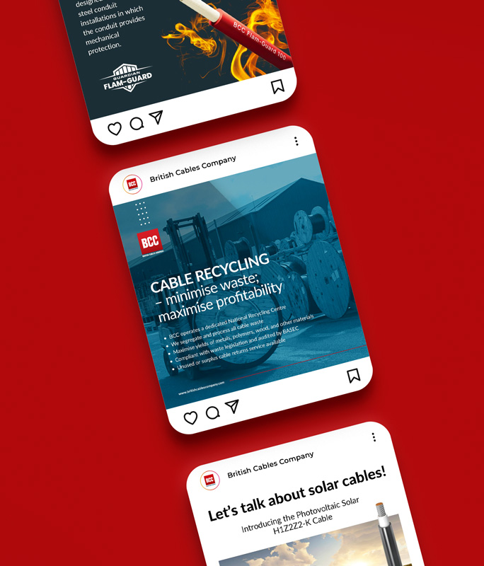 Responsive design of British Cables Company