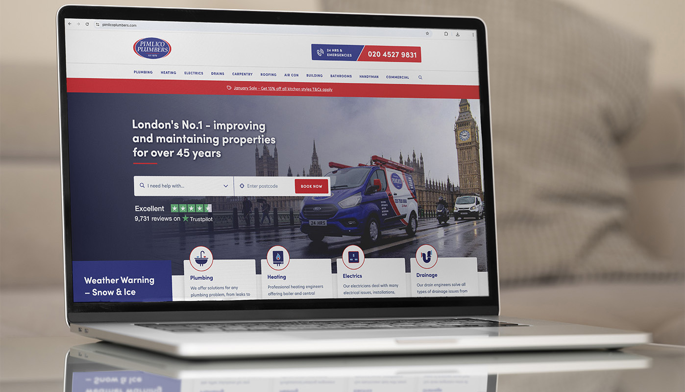 Pimlico Plumbers Web Design