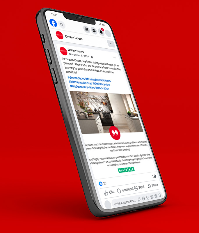 Social Media services for Dream Doors