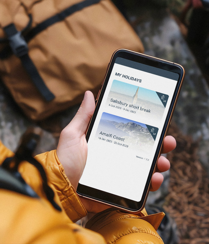 On Foot Holidays Mobile Application
