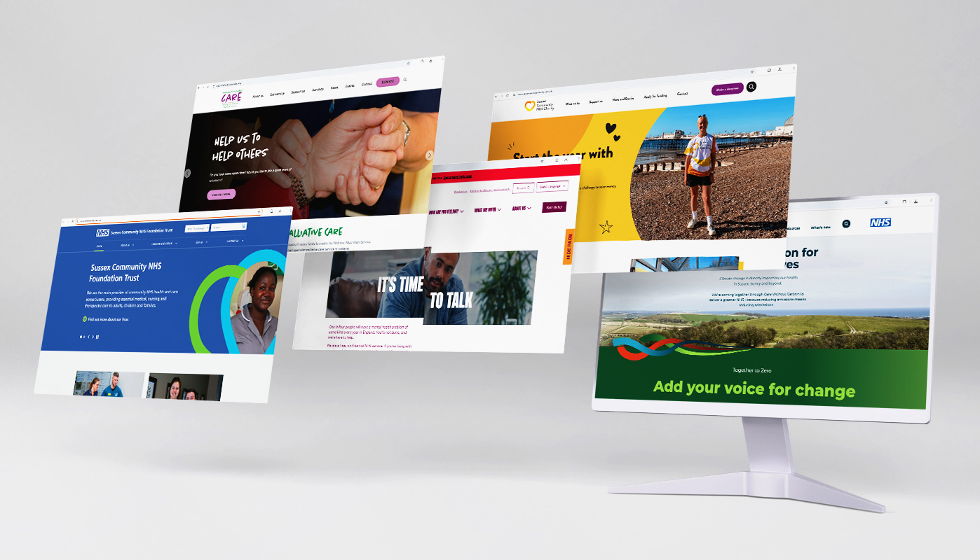 Portfolio of work we have completed for Sussex NHS Community