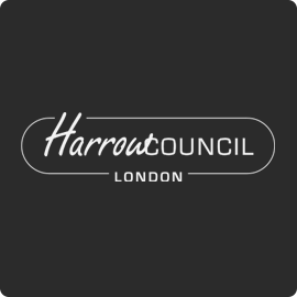 Harrow Council London logo.