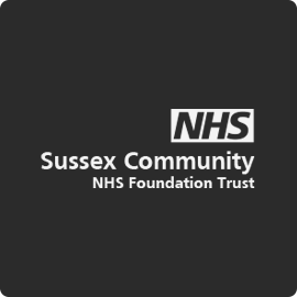 Sussex Community NHS Foundation Trust logo.