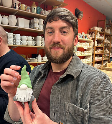 Adam at a social event