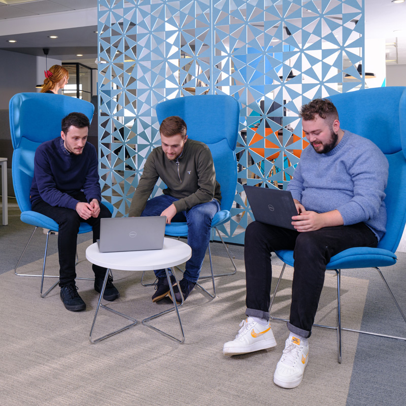 Chad, Ben and Dan in our Southampton office