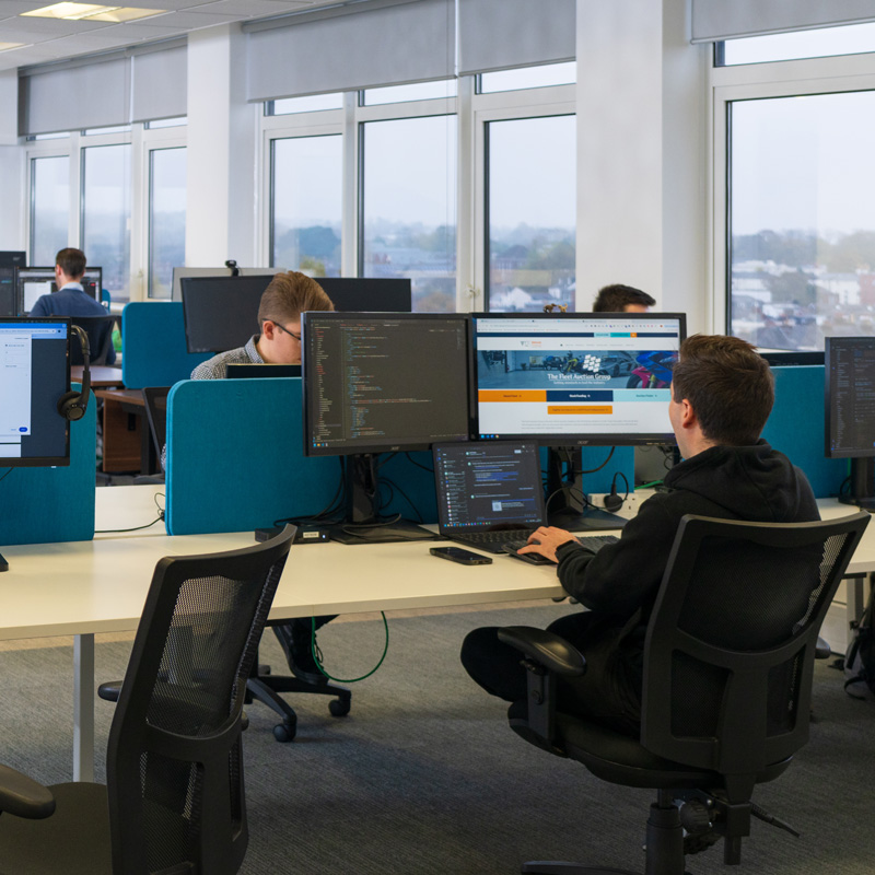 Team working in our Southampton Location