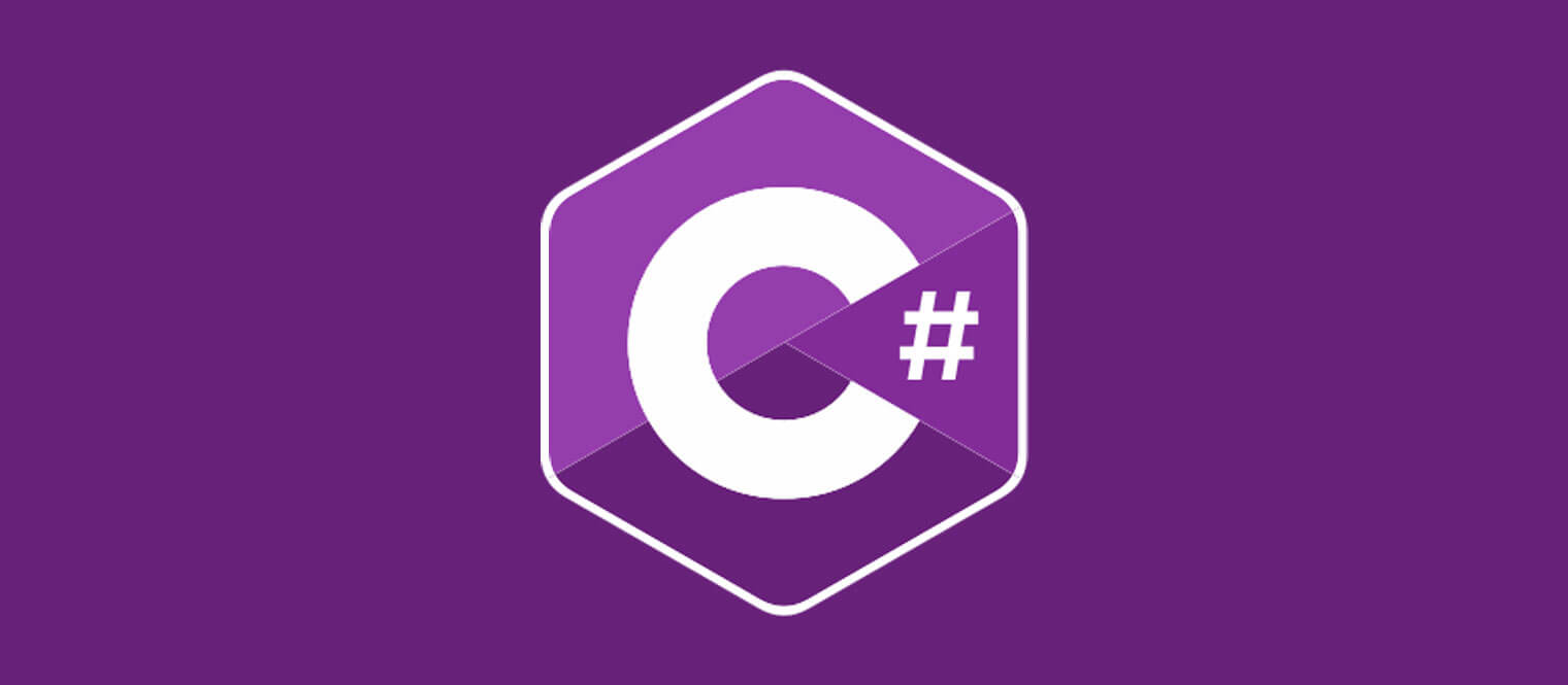 C# programming language logo.