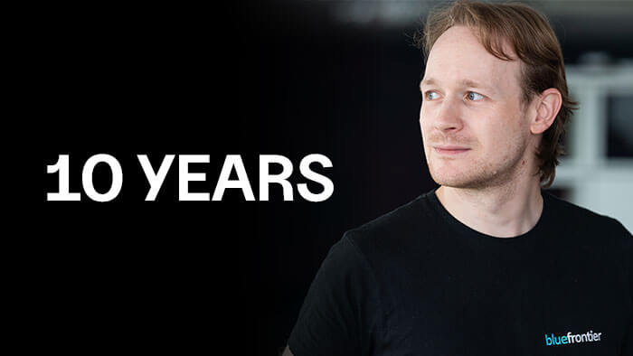 10 years with Blue Frontier.