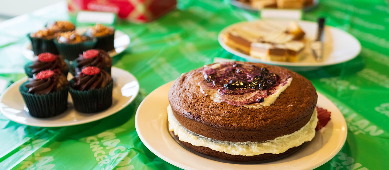 Close up of a scrumptious gateau