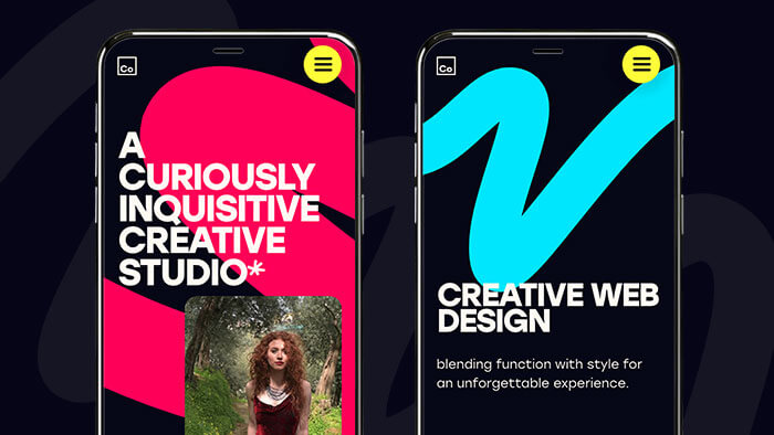 cobolt imagery displayed on mobile phones