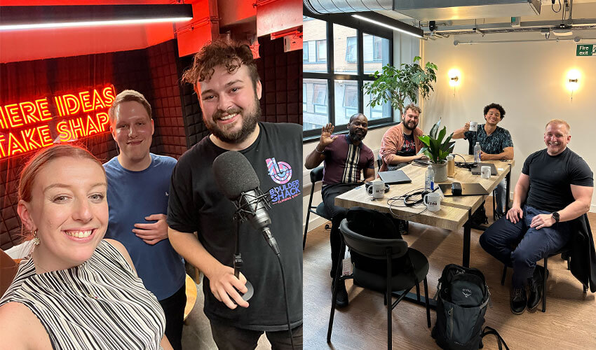 Blue Frontier visiting and working in the new London office.