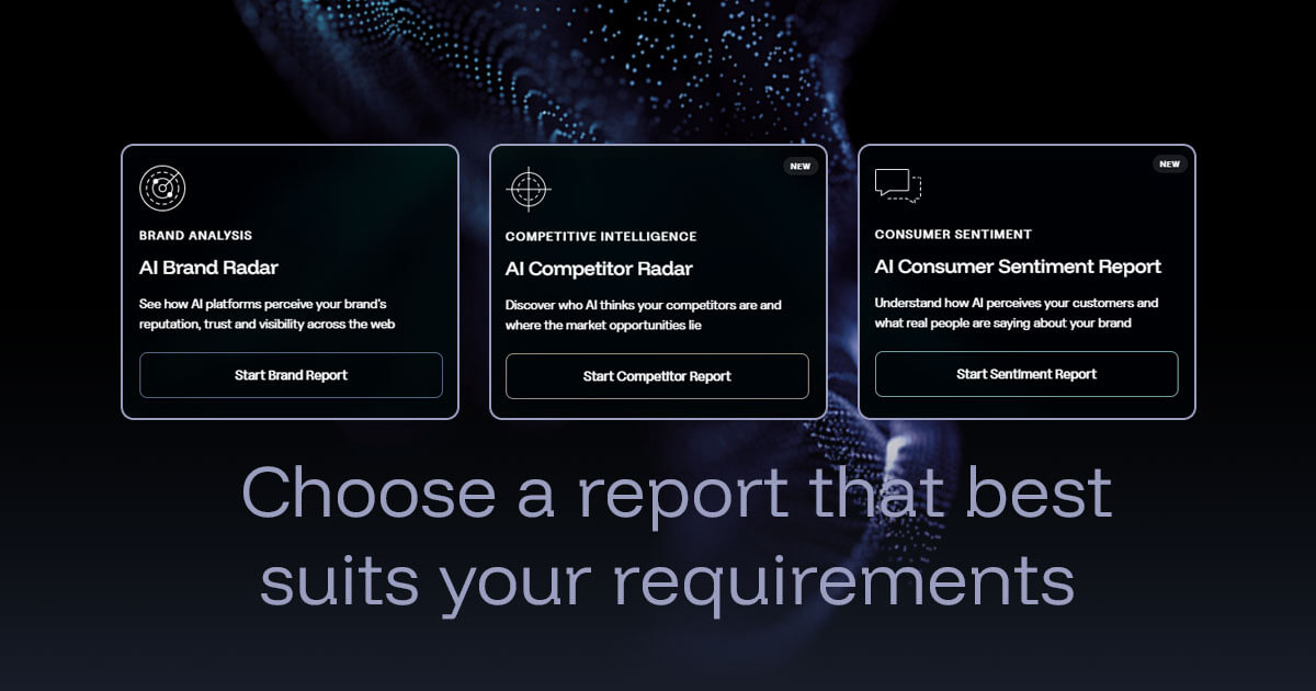 Choose a report that best suits your requirements.