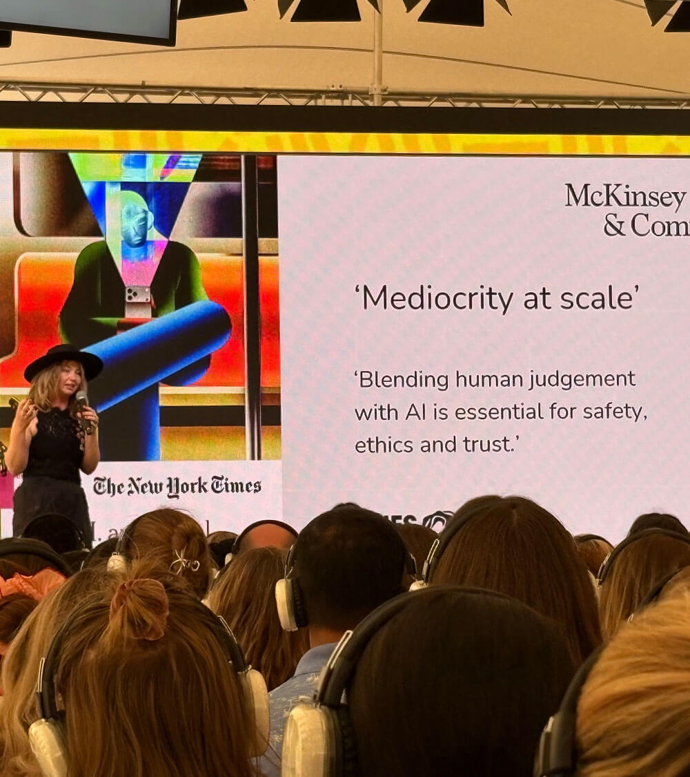 Talk on 'mediocrity at scale'.