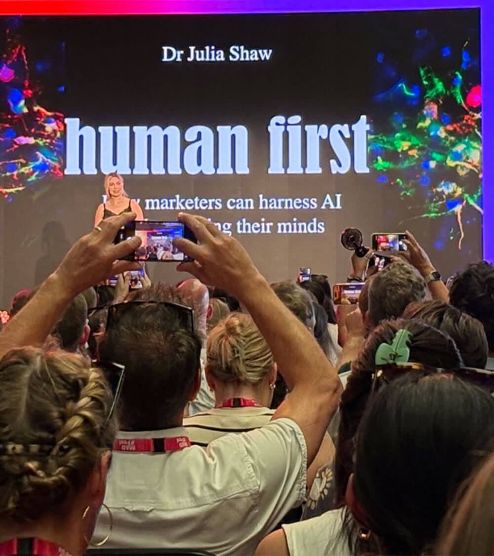 The 'human first' talk by Dr Julia Shaw.
