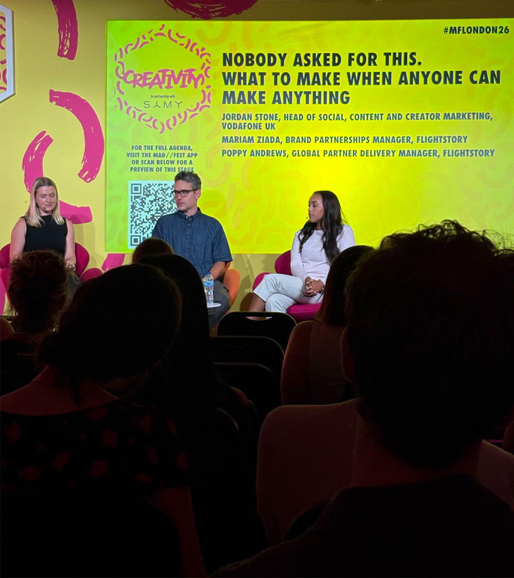 Talk on 'what to make when anyone can make anything'.