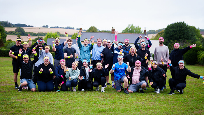 All the teams at Sports Day.