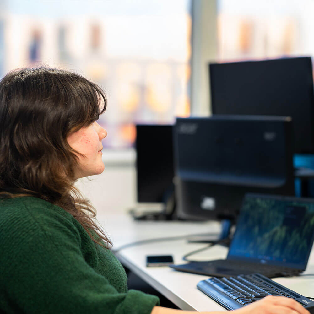 Implementation - Emily working in Tech