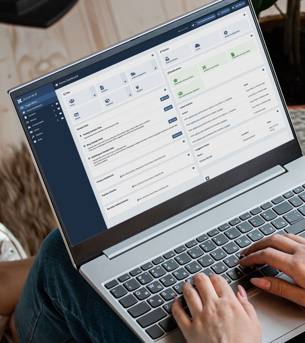 Joomla Dashboard