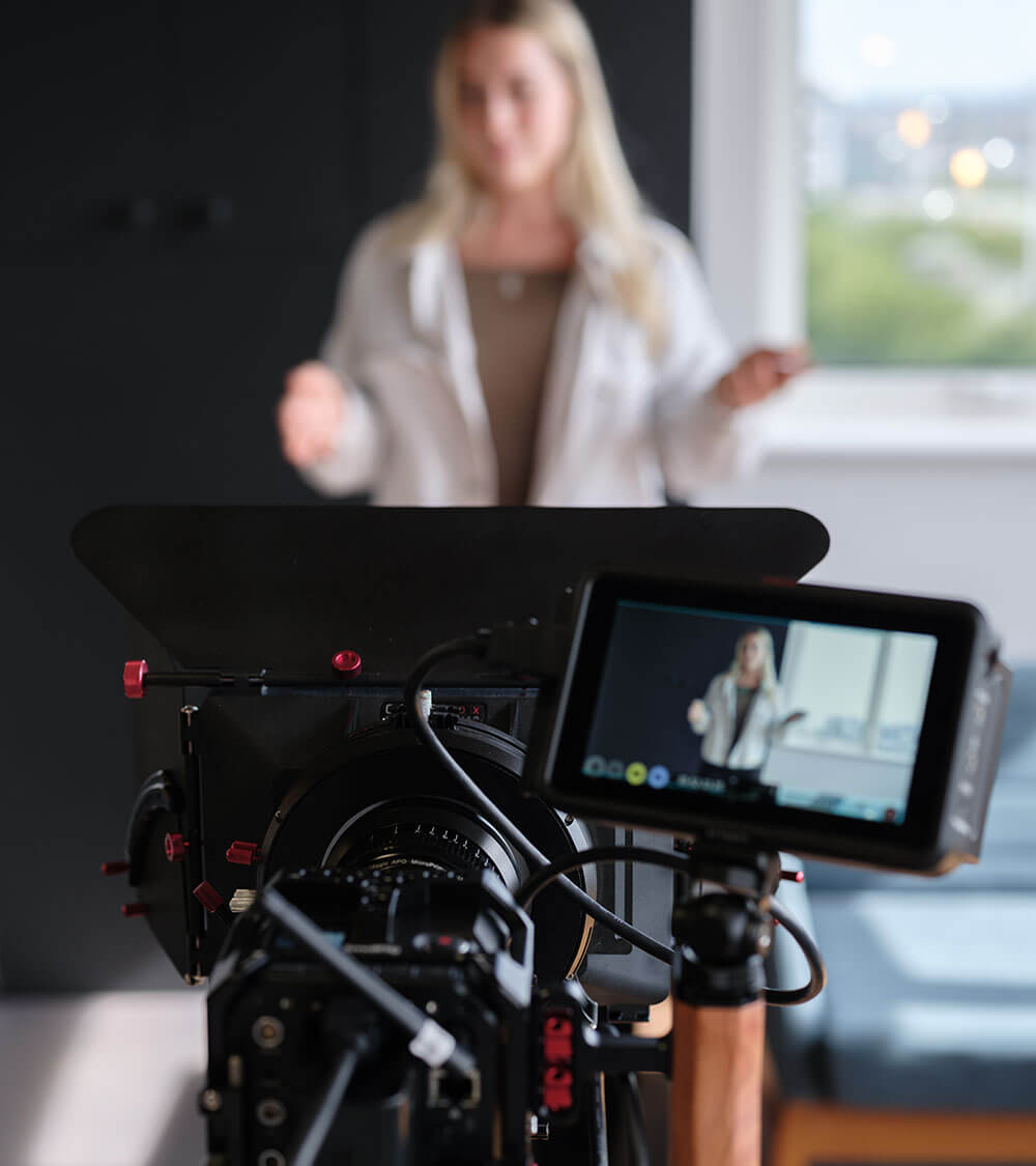Sammy on camera in Southampton