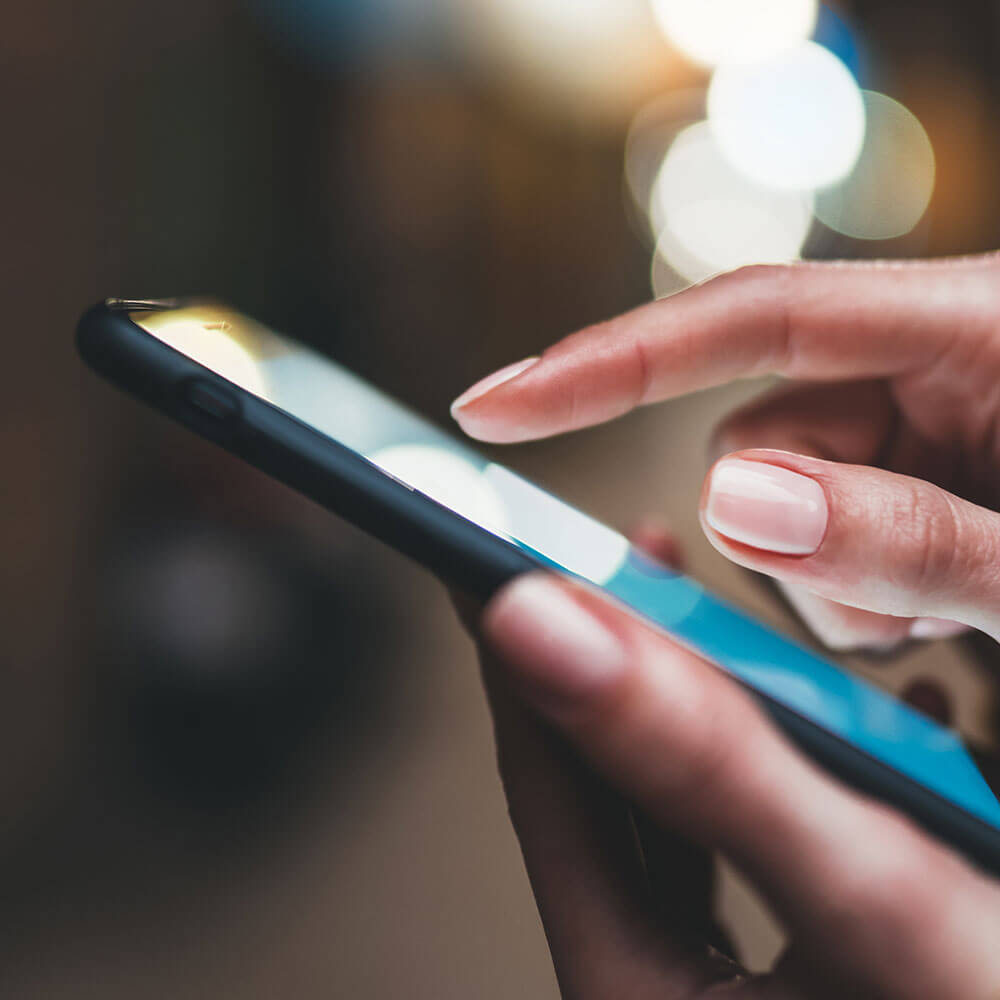 Measuring success - clicking on a mobile device Measuring success - clicking on a mobile device