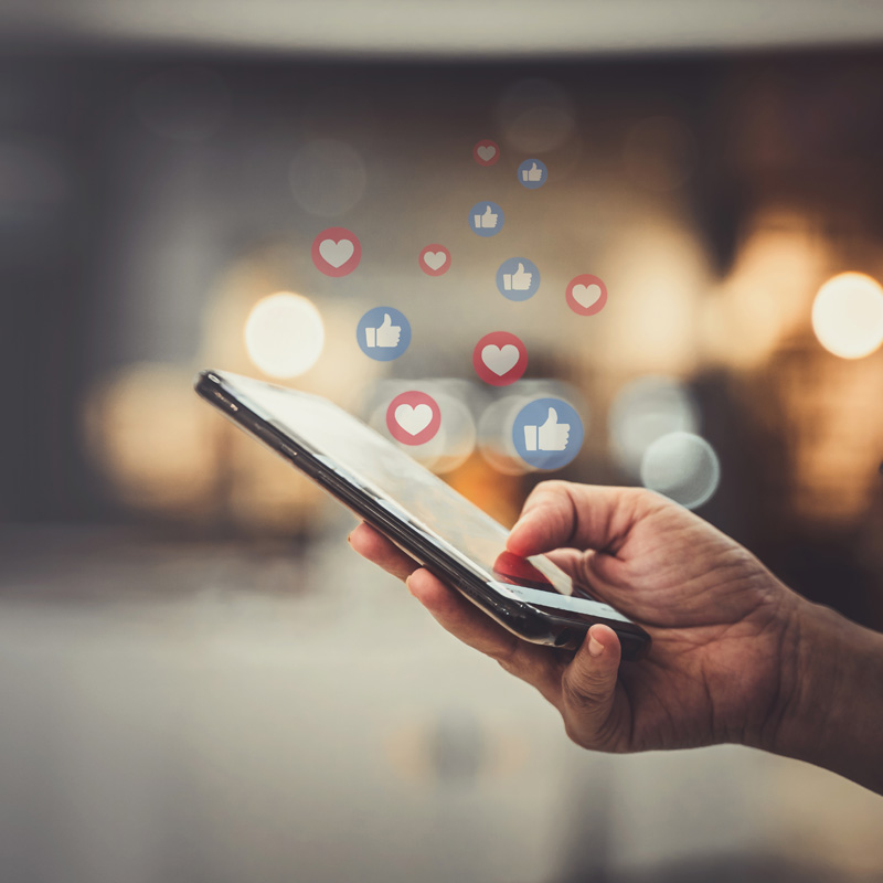 Likes coming from mobile device