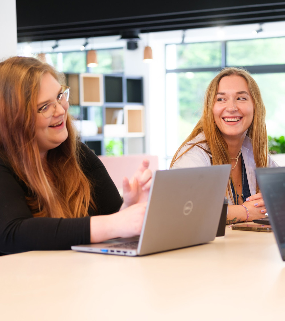 Charlotte and Wiktoria from the Digital Marketing Team